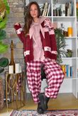 Moorland Lodge Cardigan Burgundy